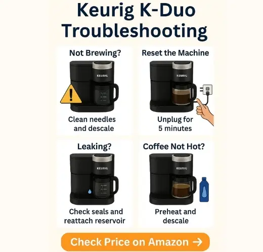 keurig k-duo fix common issues