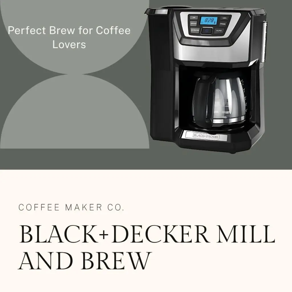 BLACK+DECKER 12-Cup Coffee Maker with grinder