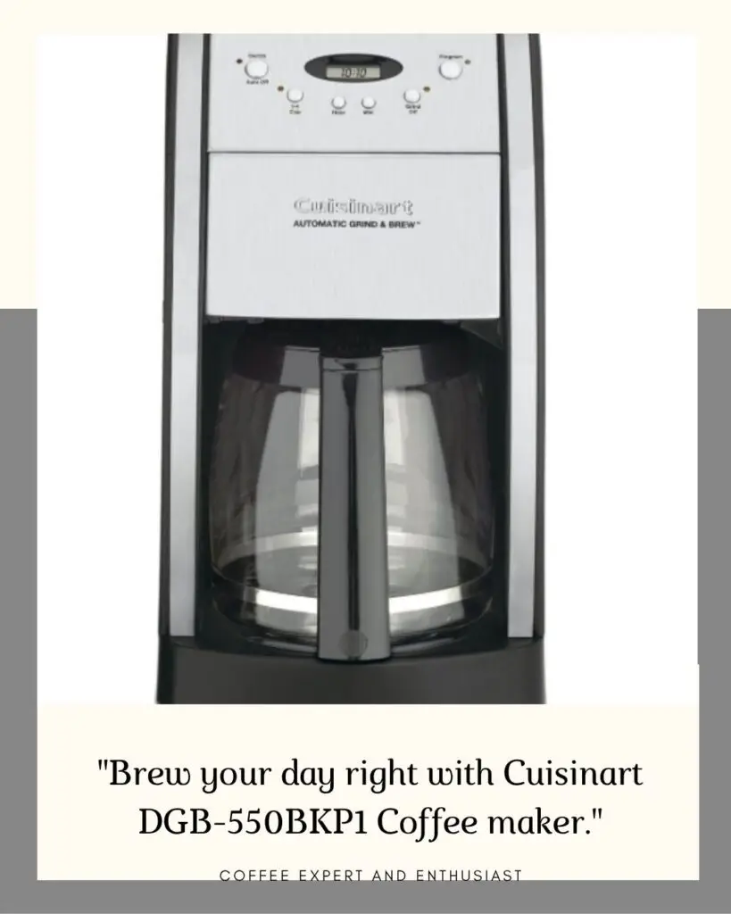 Cuisinart DGB-550BKP1 Coffee maker with grinder