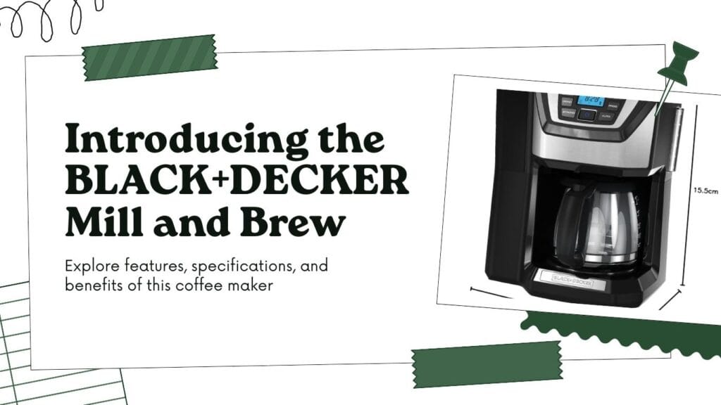 BLACK And DECKER 12-Cup Mill and Brew Coffee maker
