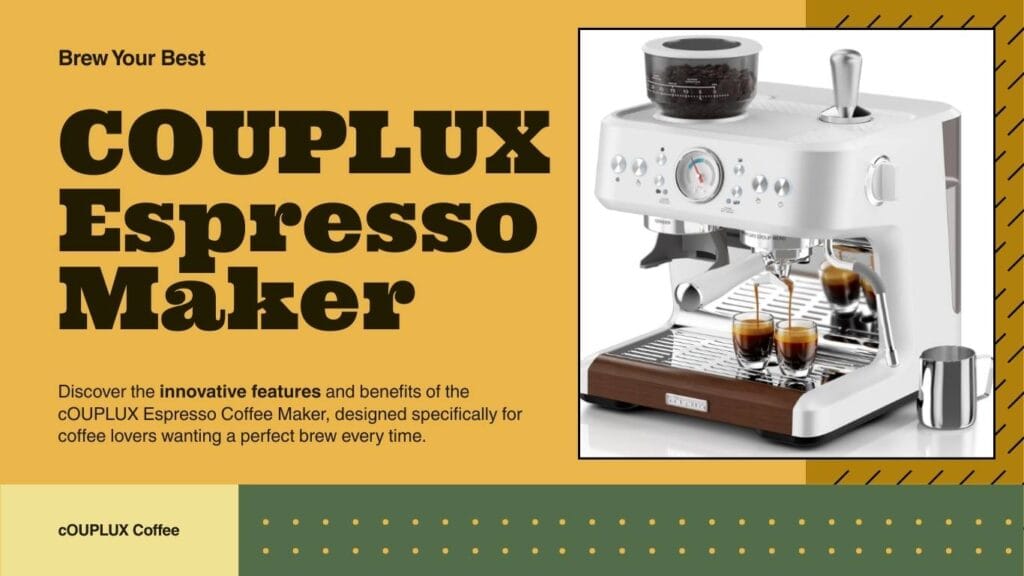 COUPLUX Espresso Machine with Grinder
