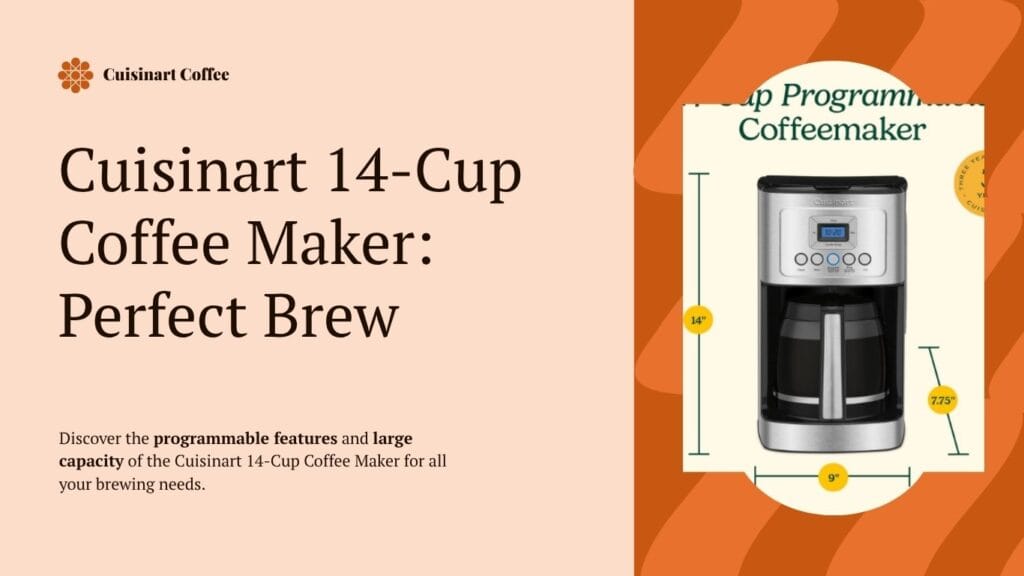 Cuisinart 14-Cup Coffee Maker Perfect Brew DCC-3200P1