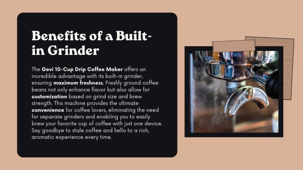 Gevi 10-Cup Drip Coffee Maker benefits
