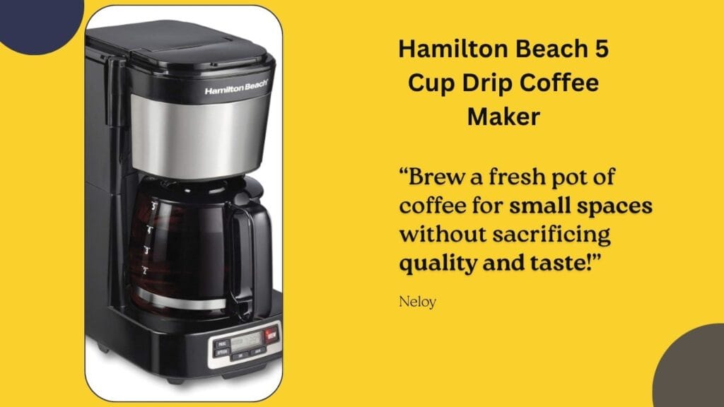 Hamilton Beach 5 Cup Drip Coffee Maker