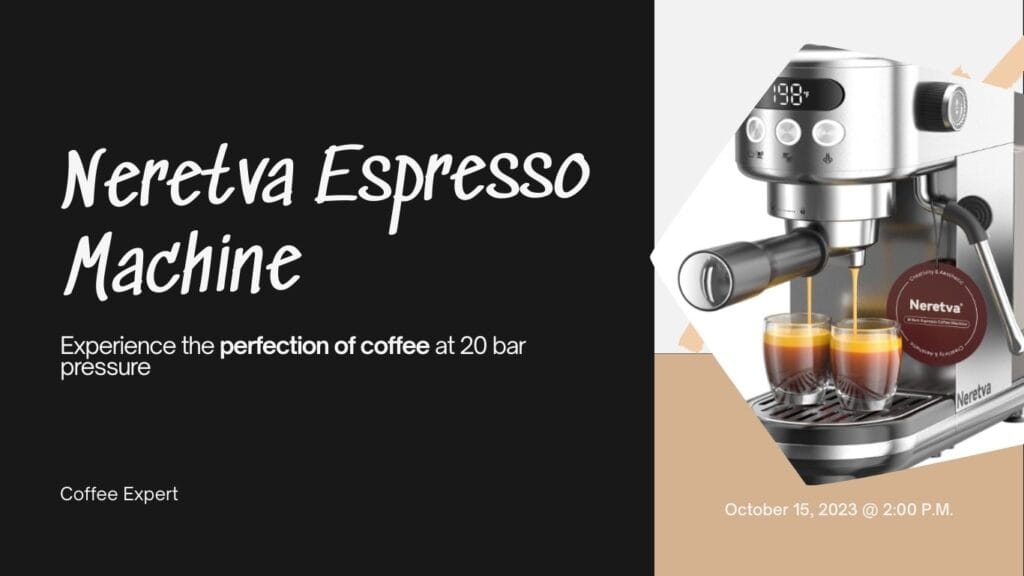 Neretva Espresso and Coffee Machine