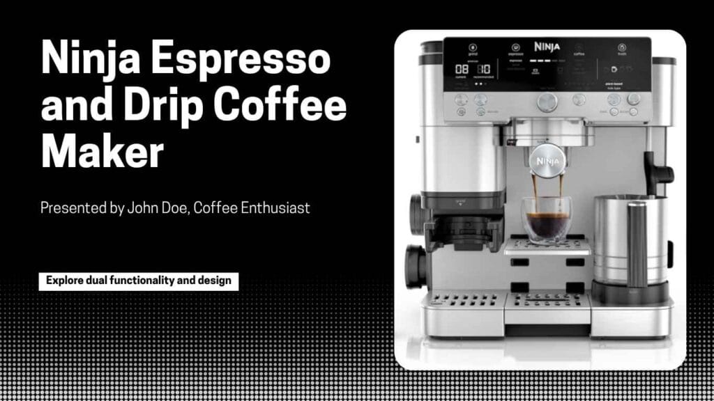 Ninja Espresso Machine and Drip Coffee Maker Stainless Steel ES601