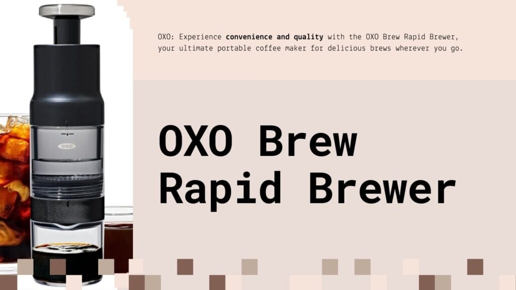 OXO Brew Rapid Brewer Portable Coffee Maker