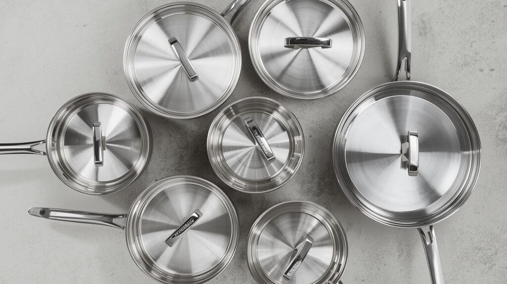 Farberware Millennium Stainless Steel Cookware Pots and Pans Set, 10 Piece