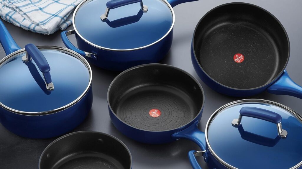 T-fal B037SE64 B037SE Excite Pro Glide Nonstick Cookware Set