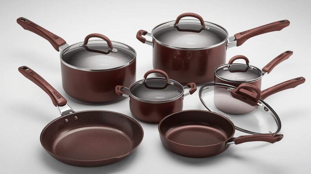 CAROTE 17PCS Pots and Pans Set Non Stick with Detachable Handle